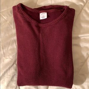 Burgundy thermal Urban Outfitters
